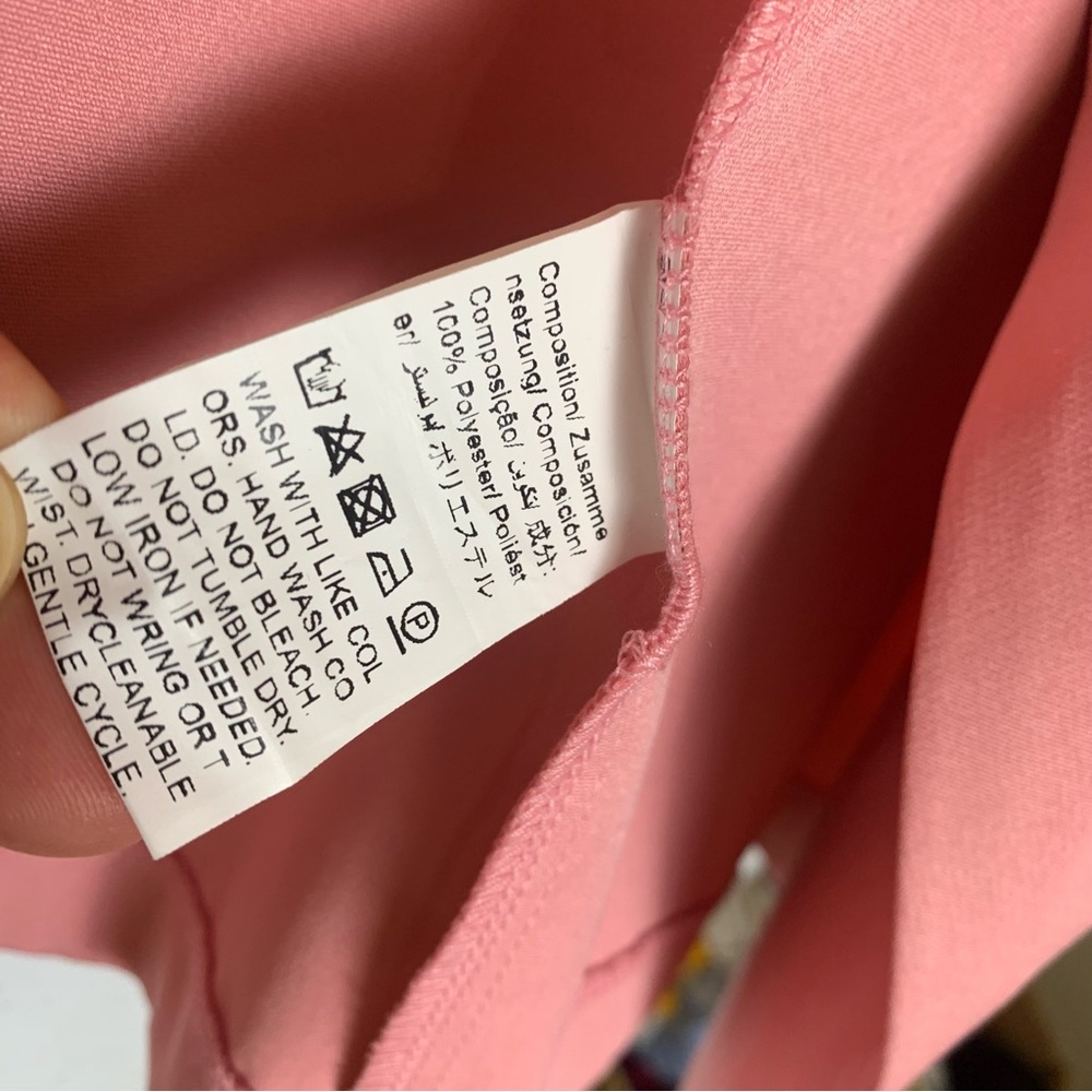 NIAY Double Breasted Jacket Blazer Dusty Pink women Size Medium like New - Picture 10 of 11